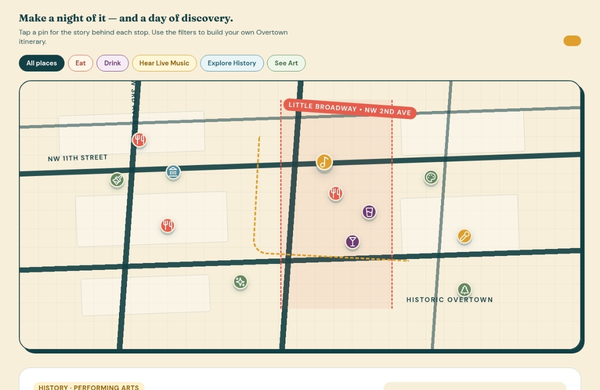 Interactive digital map of Black Miami